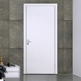 FII58 : Simple Design White PVC Interior Door