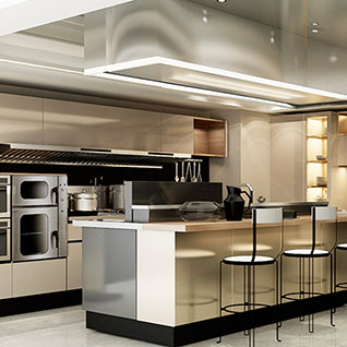 FIK50 : Colored Stainless Steel Kitchen Cabinet