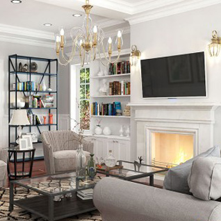 FIW7 : Full House Villa Furniture Set Design of America Style