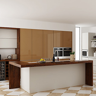 FIK63 : High Gloss and Matte Lacquered Kitchen Cabinet
