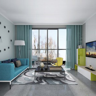 FIW18 : Modern Fresh Green High Gloss Lacquer House Furniture