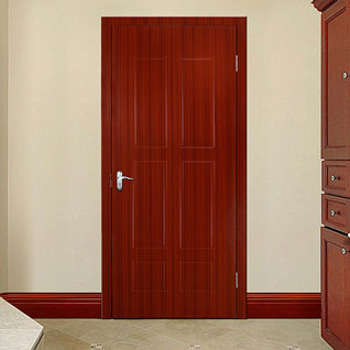 FII64 : Brown Wood Grain PVC Interior Door