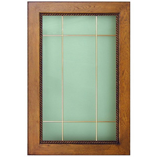 Wood framed glass door
