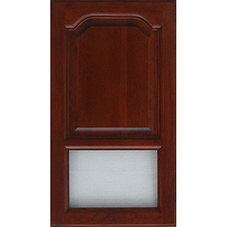 Wood framed glass door