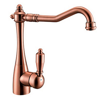 FIK134 : Antique Copper Kitchen Faucet