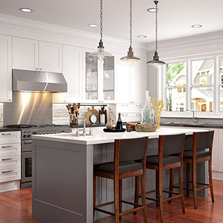 FIK115 : Shaker Style Kitchen with Lacquer Finish